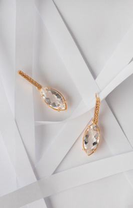 Brinco pincel | cristal