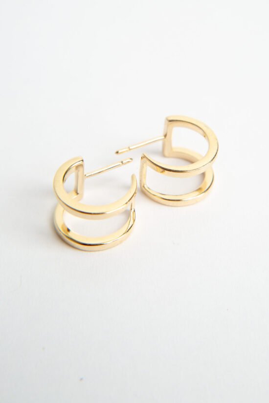 Brinco caminhos - Ouro 18k