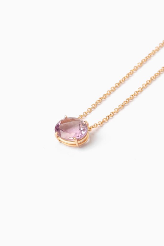 Colar stone | oval ametista
