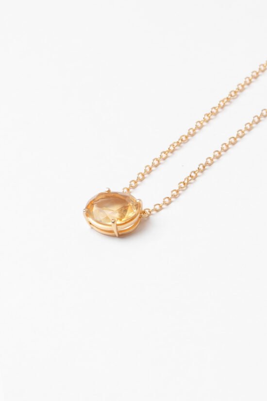 Colar stone | oval citrino