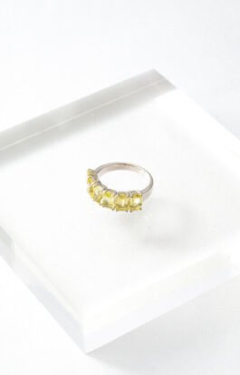 Anel multi retangular | green gold