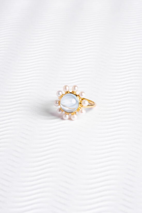 Anel Vitória | topázio sky