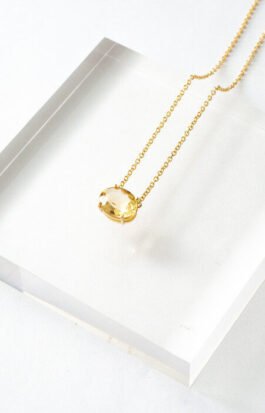 Colar stone | oval citrino