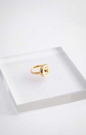 Anel love | topázio branco