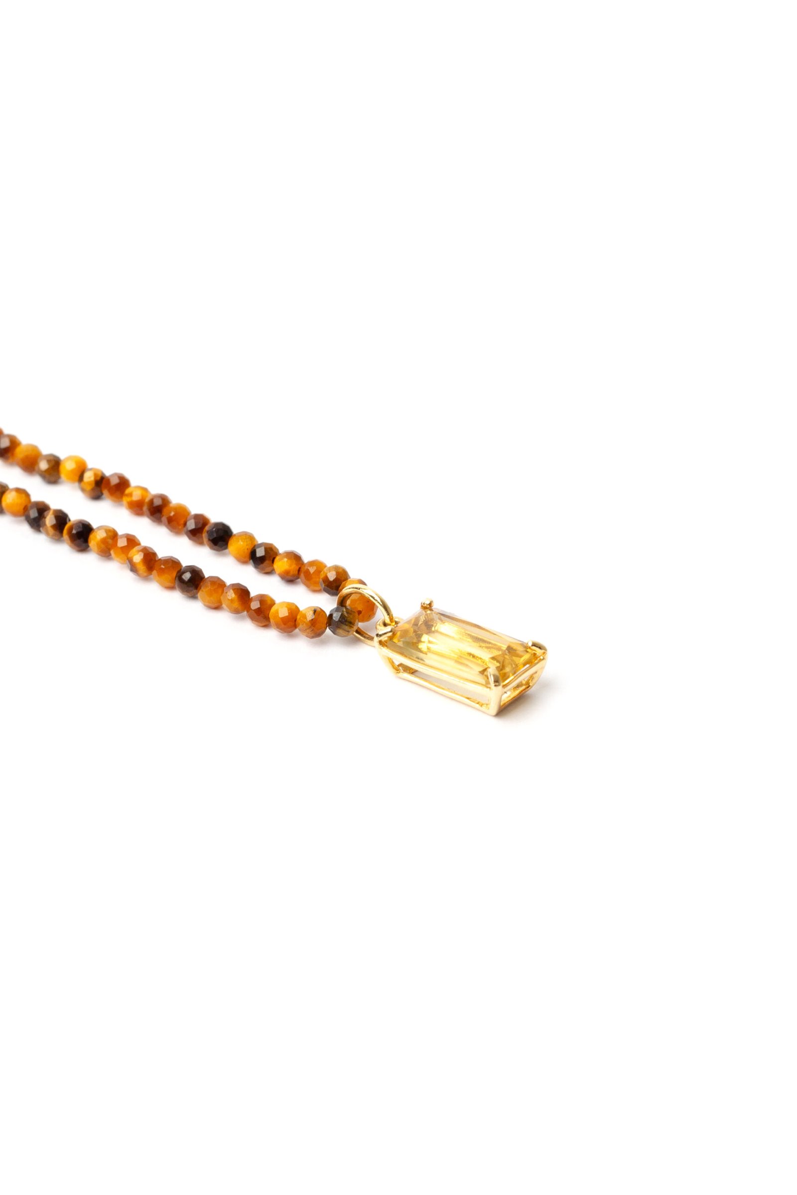 Colar mix curto | olho de tigre