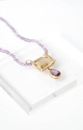 Colar balanço | citrino