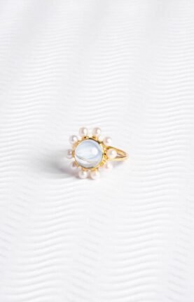 Anel Vitória | topázio sky