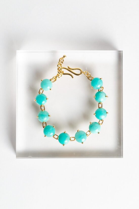 Pulseira joy | amazonita - Ouro 18k