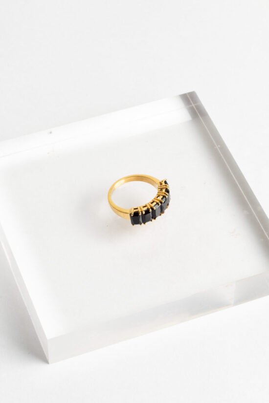 Anel multi retangular | black