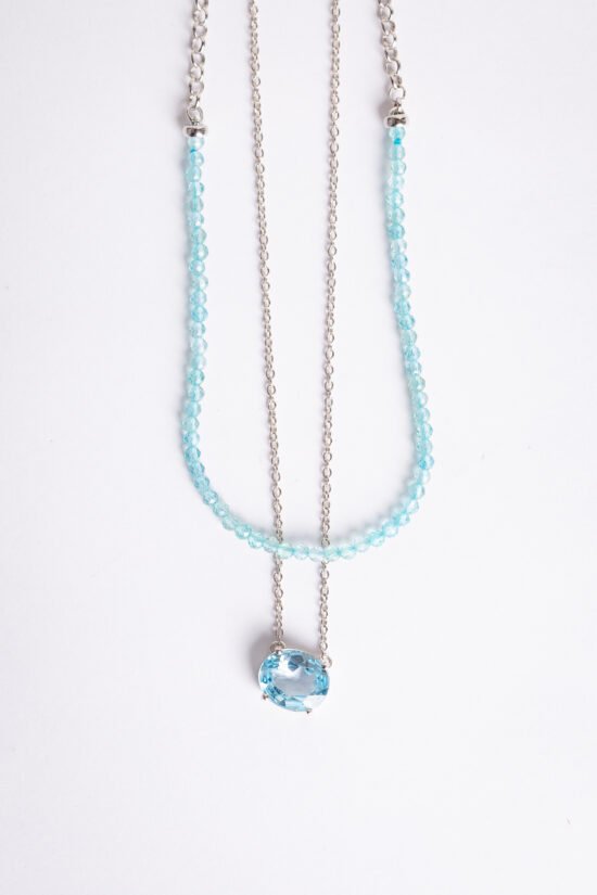 Colar choker boreal | azul