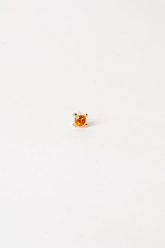 Brinco Mini Avulso | citrino