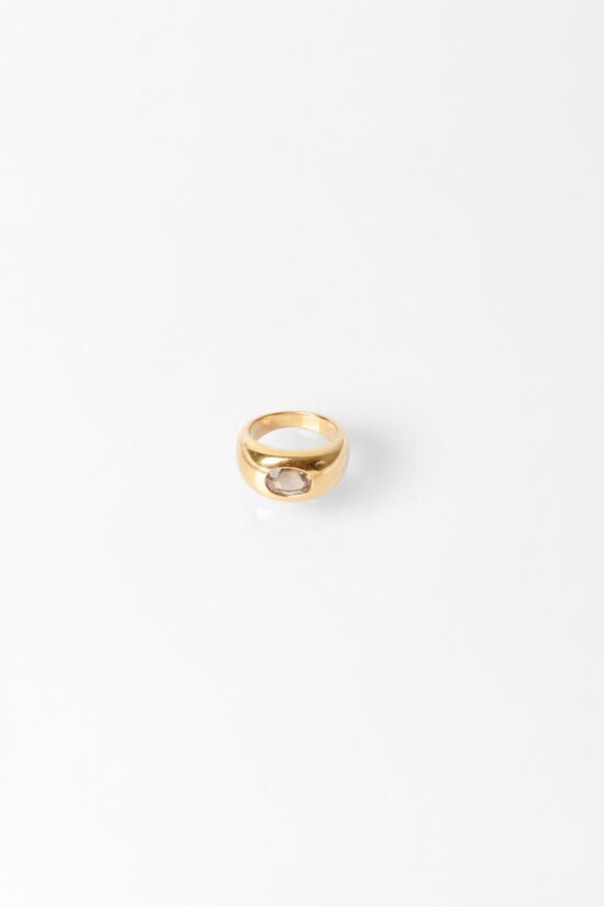 Anel Dedinho Aurora | quartzo fumê