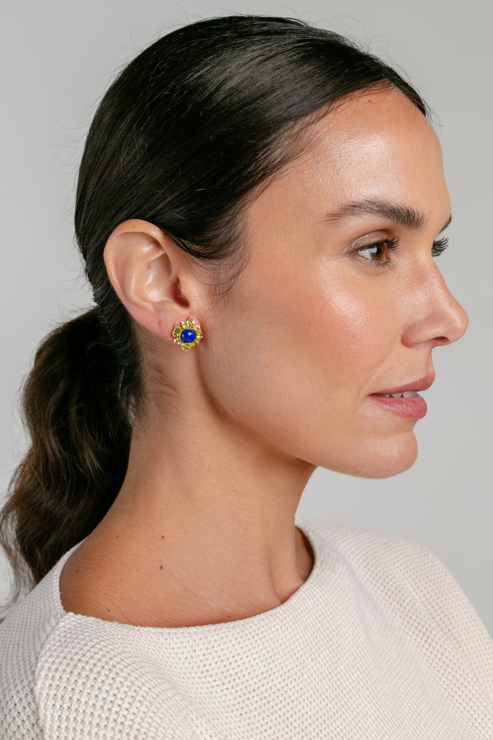 Brinco Luisa | lápis lazuli