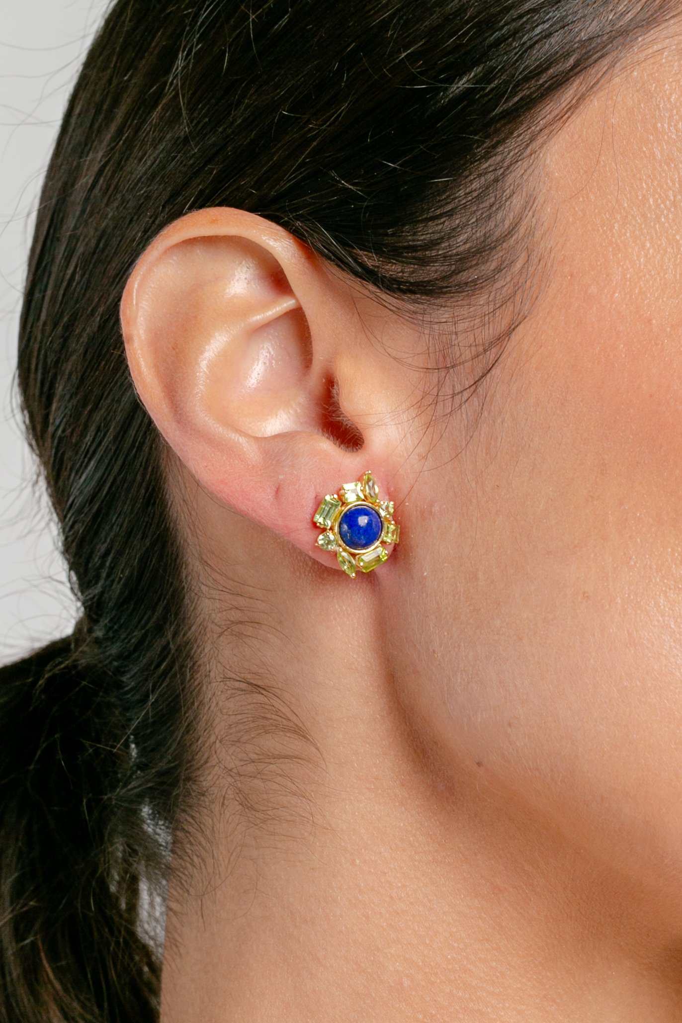 Brinco Luisa | lápis lazuli